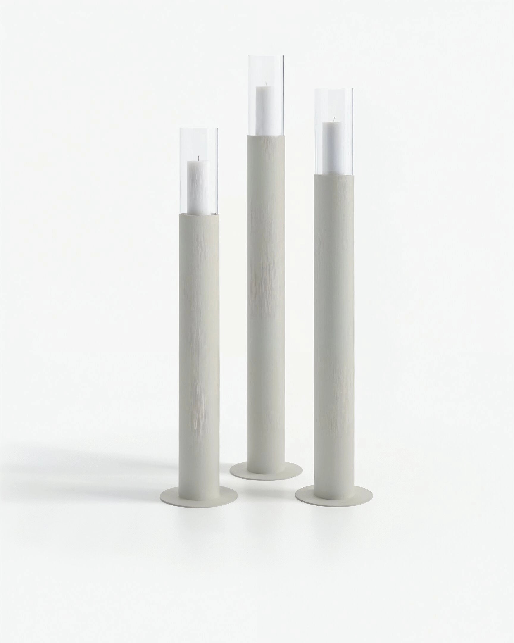 Thomas Floor candleholder - Set - Beige